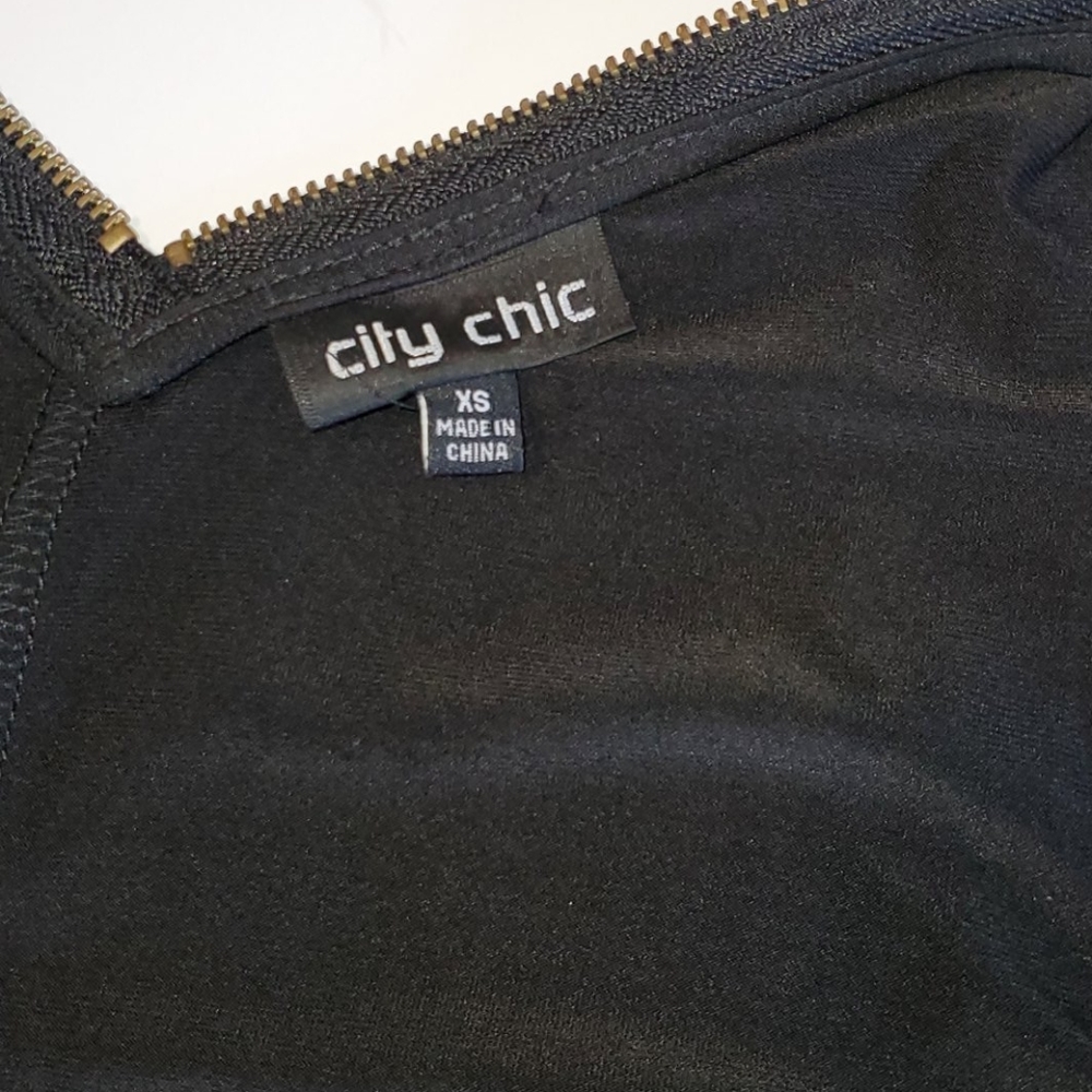 City Chic Sleeveless Baggie Jumpsuit Black Size XS - Picture 9 of 16